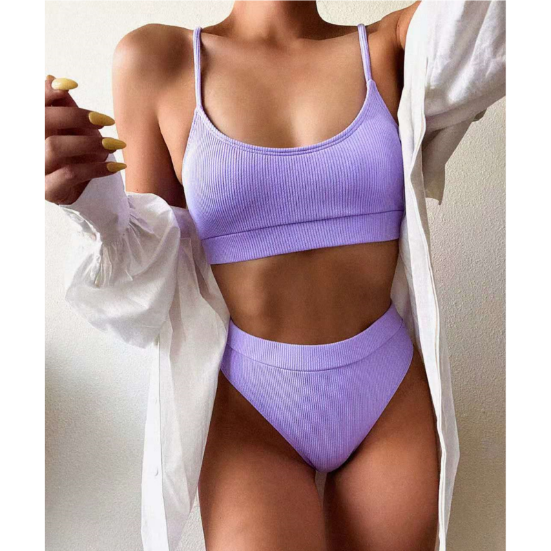 Nowy strój kąpielowy damski seksowne Bikini zestaw brazylijski Push Up wyściełany strój kąpielowy dwuczęściowy damski kostium kąpielowy mikro Bikini 2023