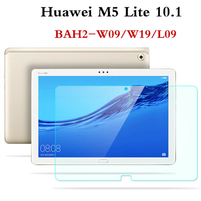 For Huawei Mediapad M5 Lite 10 BAH2-W19/W09/L09 Screen Protective Film Anti-Scratch HD Transparent 9D Hardness Tempered Glass