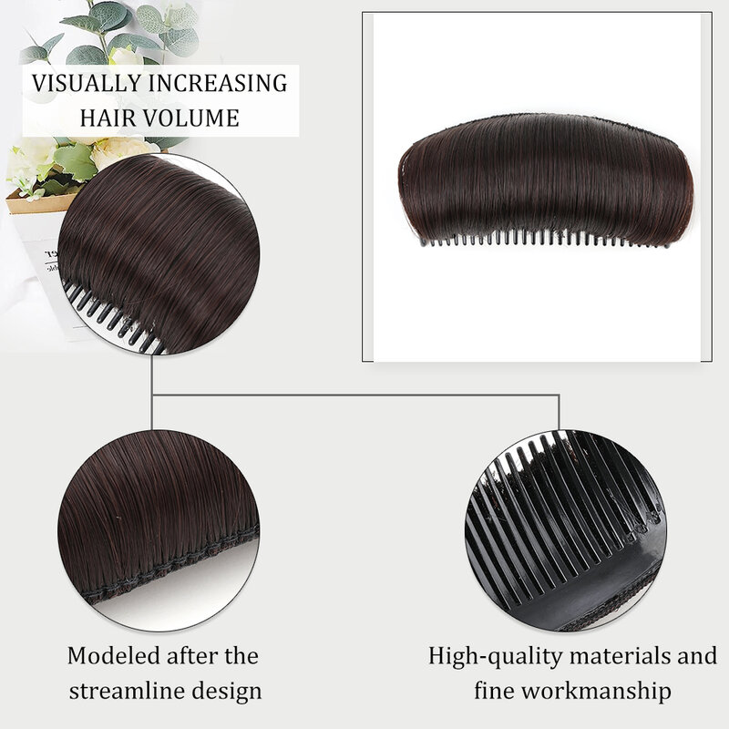 Clip Bun Invisible False Synthetic Hair Base Bump Fluffy Hair Pad Styling Insert Tool Volume Fluffy Increased Hair Pad