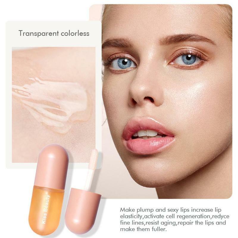 Mini Capsule Lip Gloss Lip Plumping Liquid Moisturizing Shiny Cosmetic Beauty Gloss Makeup R2p5