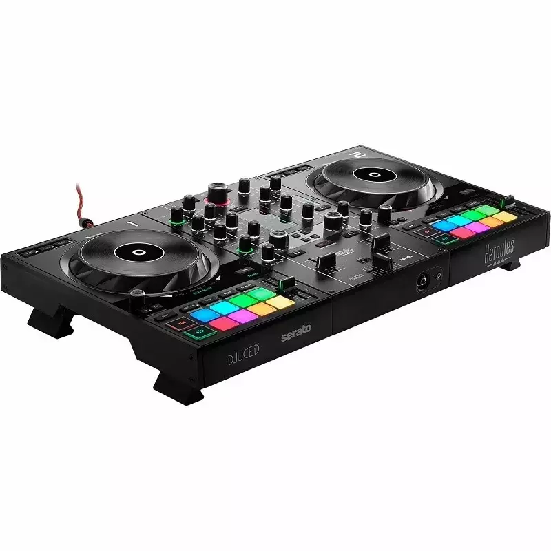 Hercules-DJ DJControl Inpulse 500 Controlador DJ de 2 canais, 1 encomenda, nova chegada