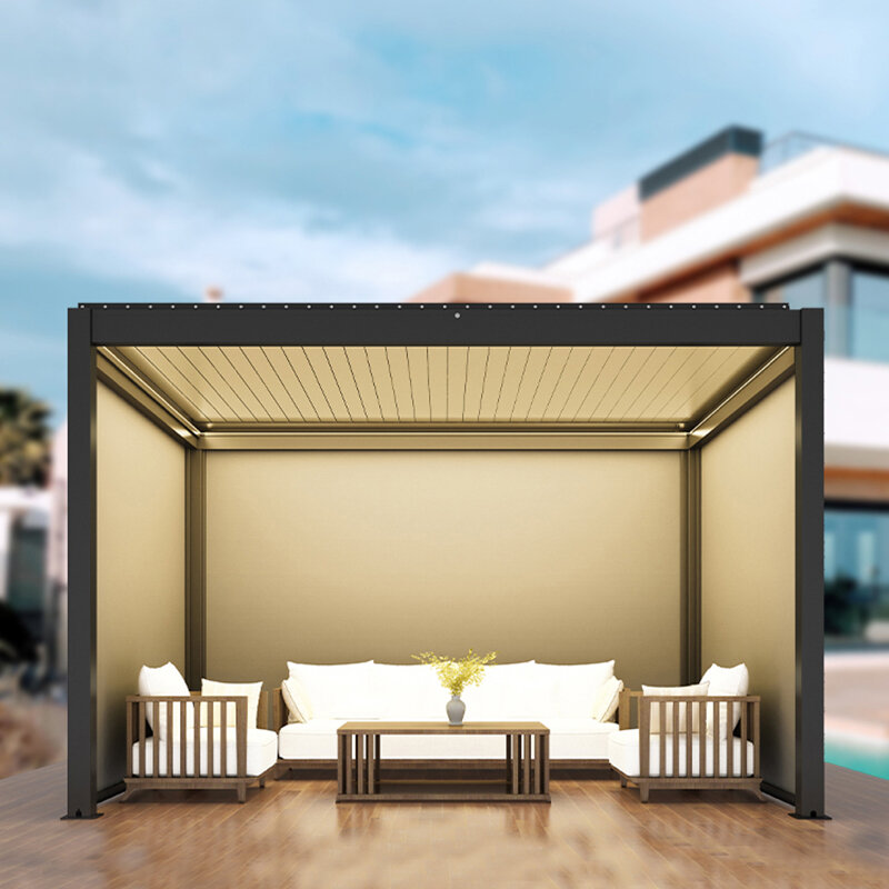 屋外用ガゼボ,パティオ,庭,屋外,シェッド,レジャー用の小さな長方形のアルミニウム合金ガーデンテント