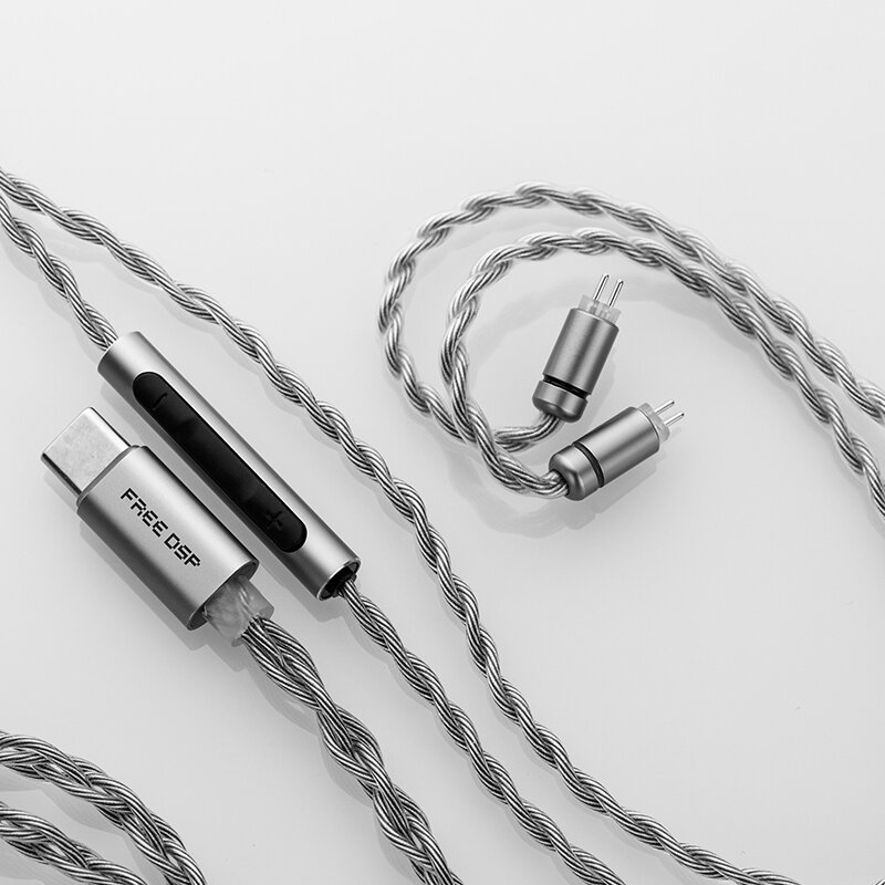 Улучшенный кабель для наушников MOONDROP FREE DSP USB-C, полностью сбалансированный аудиовыход, линия наушников-вкладышей