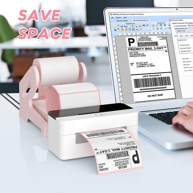 Phomemo-Soporte térmico para etiquetas, soporte para rollos y etiquetas plegables, envío de etiquetas, suministros de accesorios para impresora de escritorio