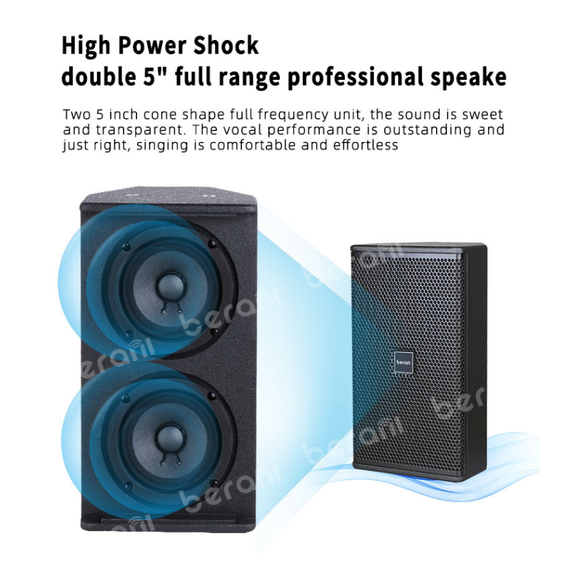 Berani K5 Speaker kotak pesta gereja Studio desain populer Speaker Karaoke rumah 5 inci ganda