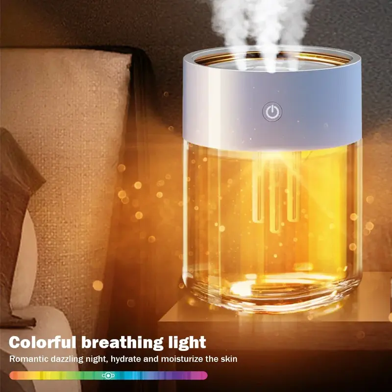 LCD-Feuchtigkeit anzeige 3 Düsen Aroma ätherisches Öl Diffusor für Home office Schlafzimmer 2l Luftbe feuchter mit Lufter frischer schweren Nebel