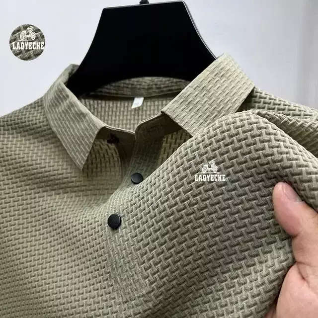 Polo de alta calidad para hombre, camiseta bordada, ropa, 2024