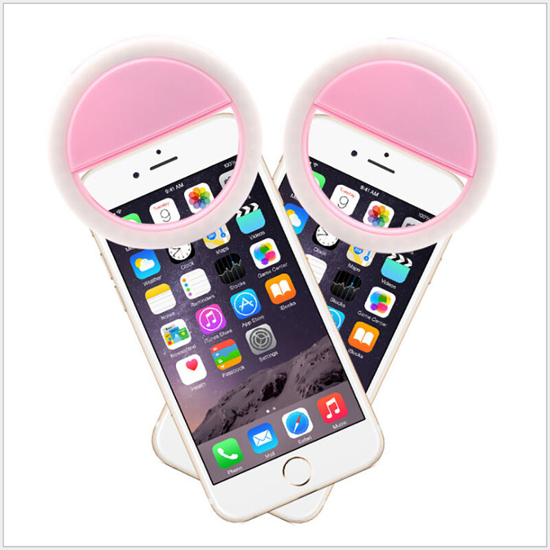 โทรศัพท์มือถือเติมแสง Selfie แหวนไฟความงามแฟลชโคมไฟ USB ชาร์จหลอดไฟการถ่ายภาพวิดีโอหลอดไฟ LED เติมเกียร์สาม