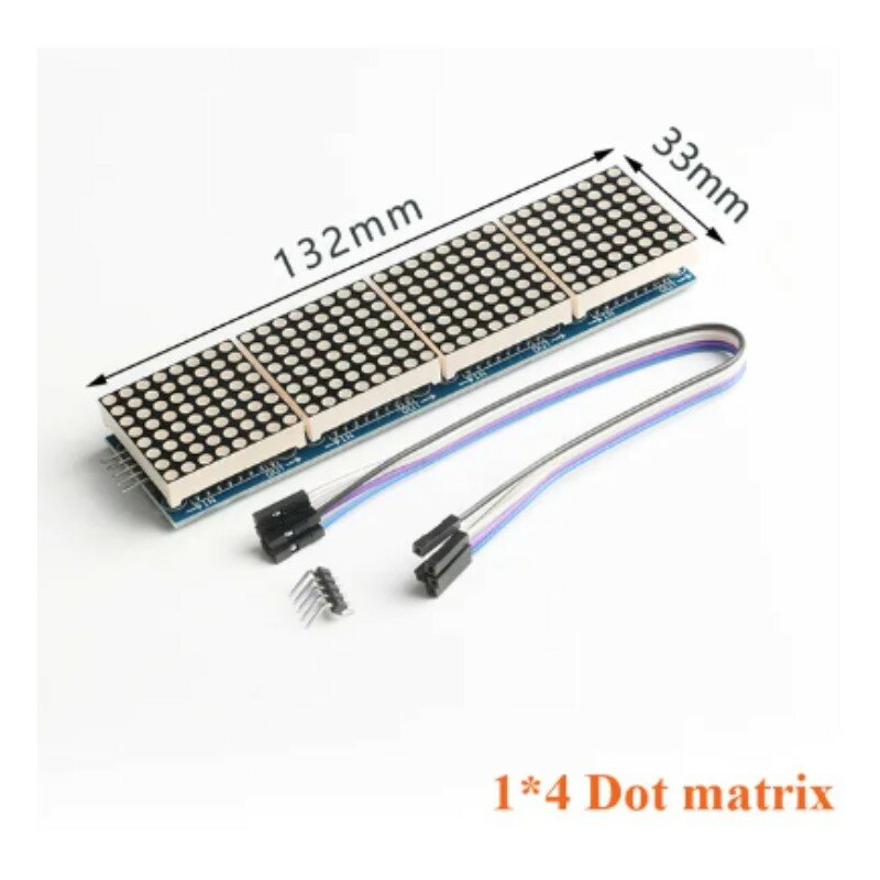 MAX7219 8*8 Dot Matrix โมดูลแสดงผล LED 8/4/2ในหนึ่งหลอดดิจิตอลไมโครคอนโทรลเลอร์บอร์ดคอนโทรลสำหรับของตกแต่งงานปาร์ตี้ Arduino