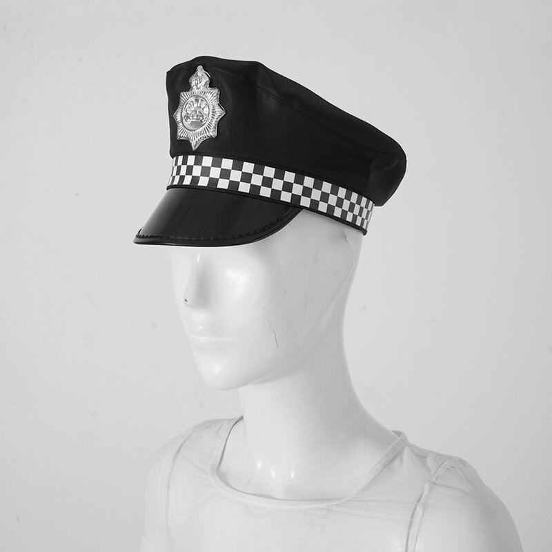 Topi Polisi Dewasa Topi Militer Topi Pelaut Musim Semi Musim Gugur Topi Baret Topi Kapten Atas Datar Topi Petugas Topi Segi Delapan Kadet Bepergian