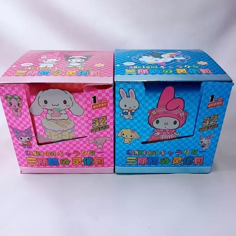 Tarjeta de colección de juguetes para niños, Hello Kitty, rollo de canela, Kuromi, Sanrio, exquisita tarjeta Flash, regalo de cumpleaños para niños y niñas