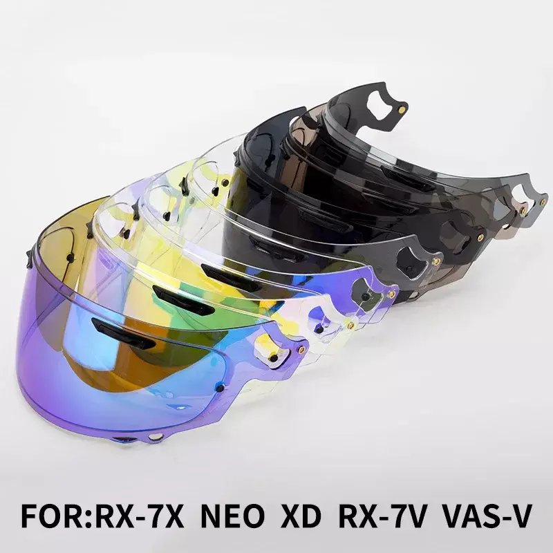 Visor pelindung helm untuk RX-7X RX-7V NEO XD VAS-V Capacete Moto Sunshield kekuatan tinggi bagian helm sepeda motor