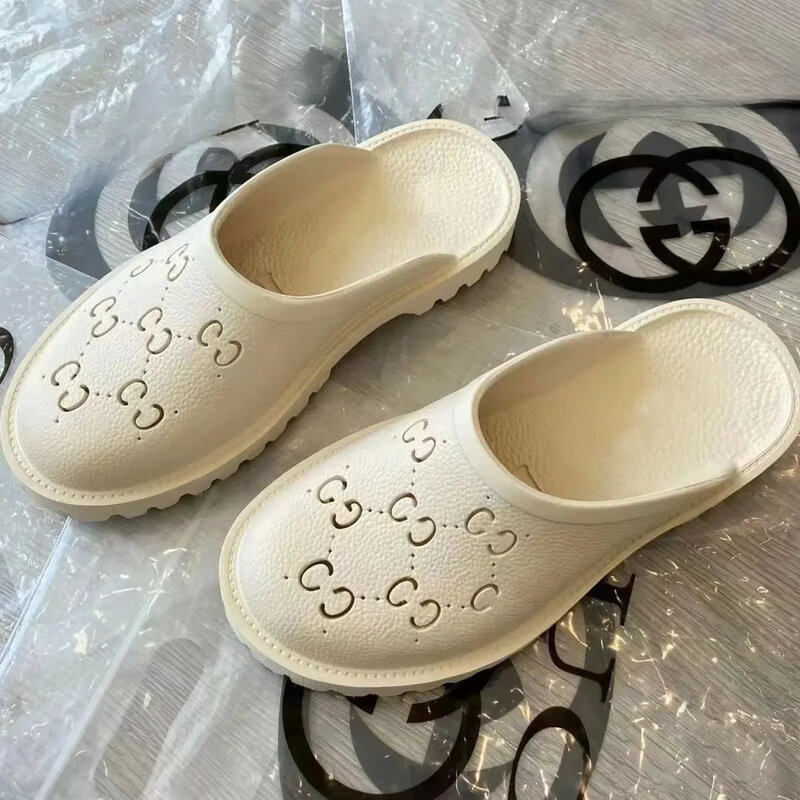 Baotou-穴の開いた靴,平らな底,ファッショナブルで用途の広い,通気性のある防臭,屋内と屋外に着用,新しい