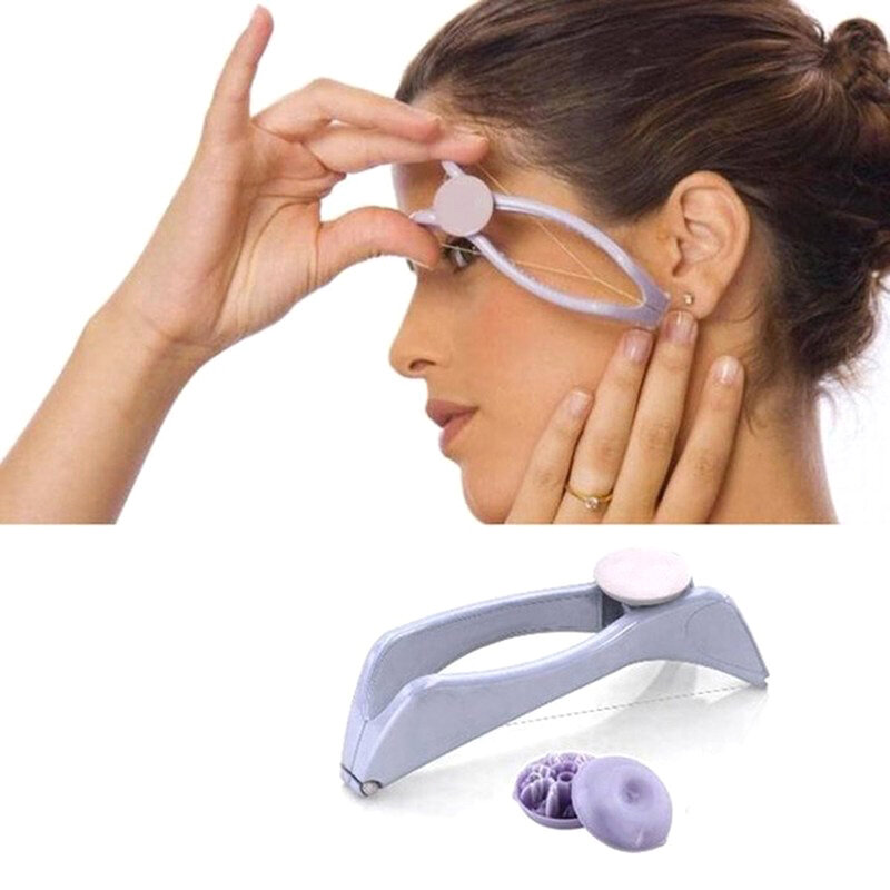 Косметический инструмент «сделай сам», женский эпилятор для удаления волос, миниатюрное средство для удаления волос на лице, пружинное устройство для удаления волос на лице, щеки, бровей