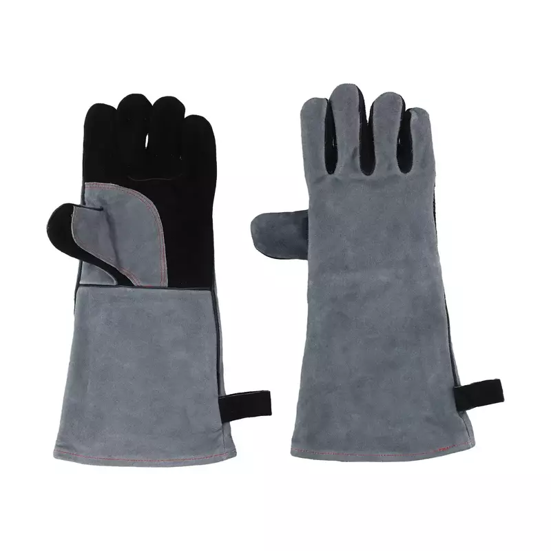 Rękawice spawalnicze 40 cm Wielofunkcyjne rękawice robocze Odporne na ciepło rękawice ochronne Mig/Tig/Welder/Grill/Pove/BBQ 1 para