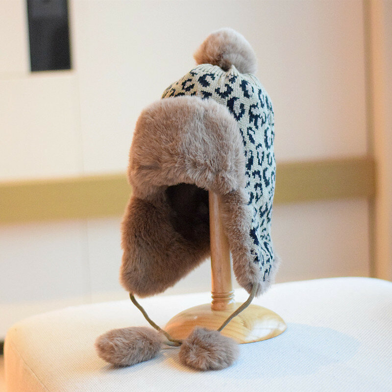 Женская зимняя шапка-бомбер с помпоном, теплый осенний лыжный спортивный аксессуар для улицы