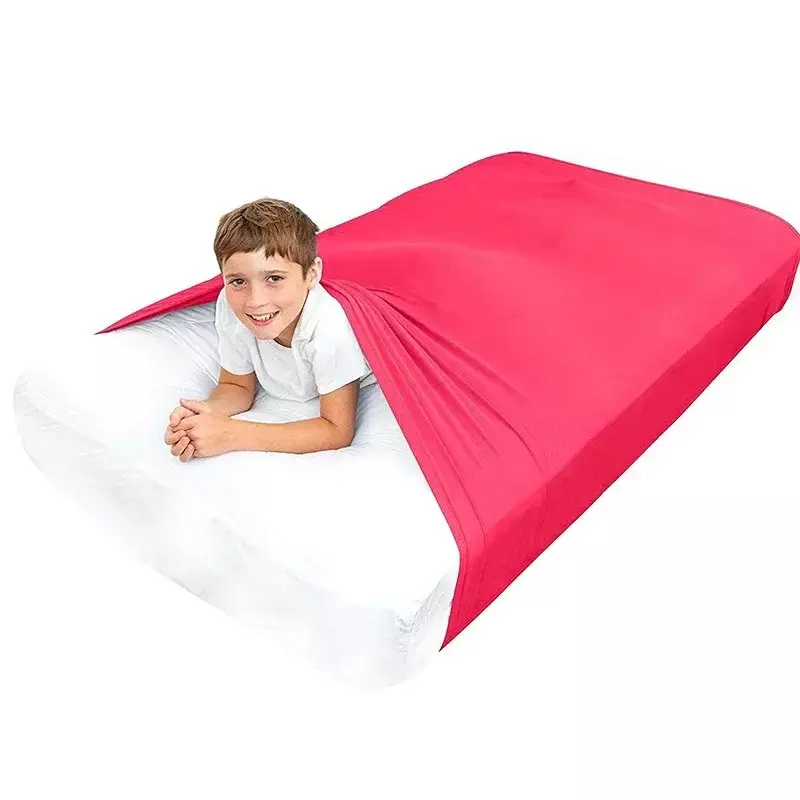Sensory Bed Sheet Breathable Stretchy Compression Sheet Cool Comfortable Sleeping Bedding for Kids Adults Alternative To Blanket