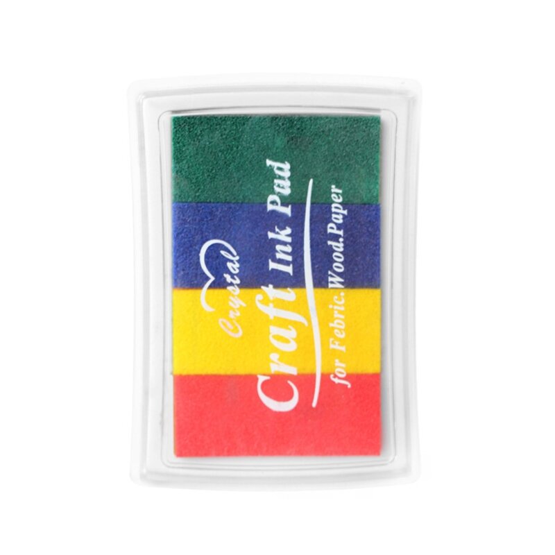 Artesanato arco-íris dedo almofadas selos parceiro diy multicolorido artesanato carimbo almofadas dropship