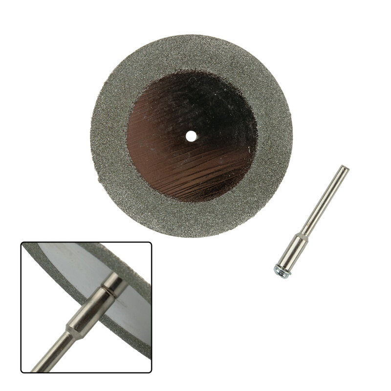 Piringan pemotong berlian Mini, 40/50/60mm Set piringan pemotong logam, aksesori alat listrik Dremel potong