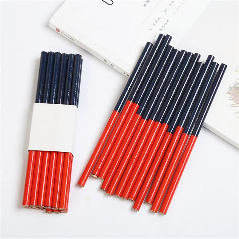 Tools Writing Supplies Blue And Red Lead Office Stationery Carpenter Pencils Drawing Pencil Mark Pencil Double Colored Pencils