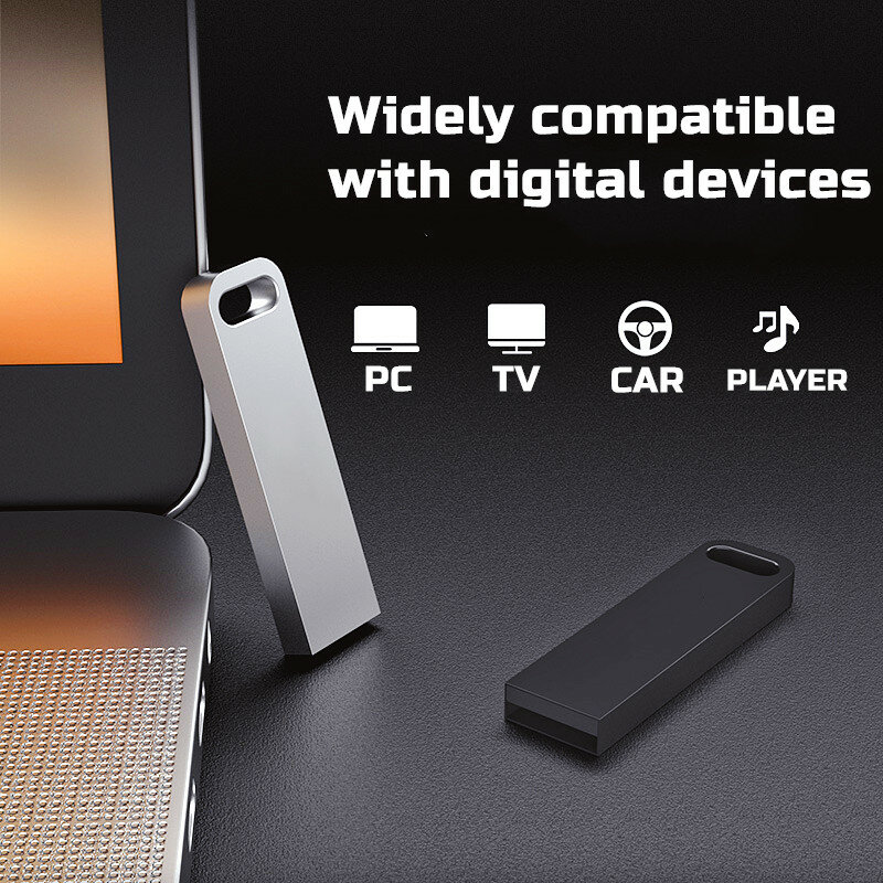 Металлический USB флеш-накопитель, 16 ГБ, 32 ГБ, 64 ГБ, 128 ГБ