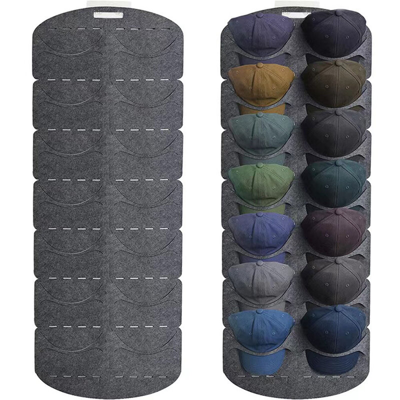 Borsa da appendere per cappelli per uso domestico borsa da esposizione pieghevole per berretto impermeabile per camera da letto