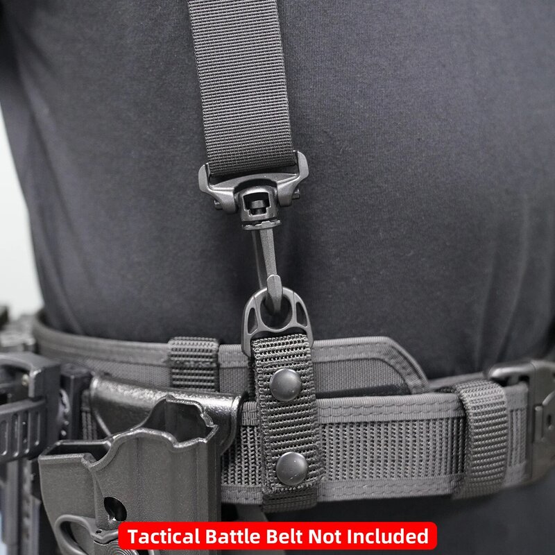 Tirantes de cinturón de herramientas tácticas, arnés de combate al aire libre de policía negra de 1,5 pulgadas