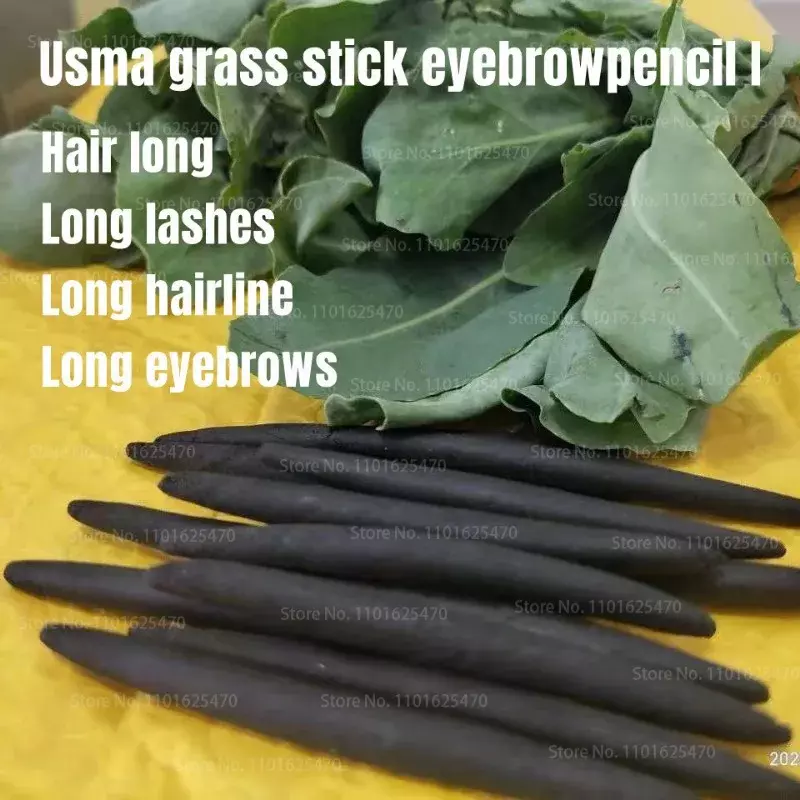Usma-Palo de cejas crudas para el crecimiento de la línea del cabello, cejas, crecimiento del cabello, lápiz de cejas más grueso disponible