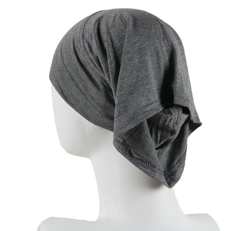 Tampas Hijab internas muçulmanas para mulheres, jérsei stretch, gorro do lenço islâmico, lenço de cabeça feminino, turbante, novo, 2020