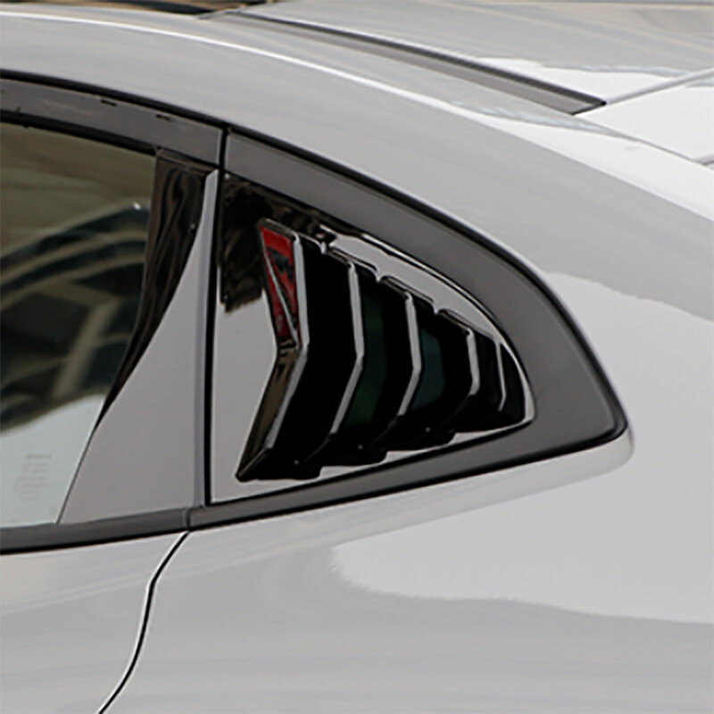 ABS Carbon Fiber Rear Side Window Louvers Vent Scoop For Changan UNI-V 2022 2023 2024