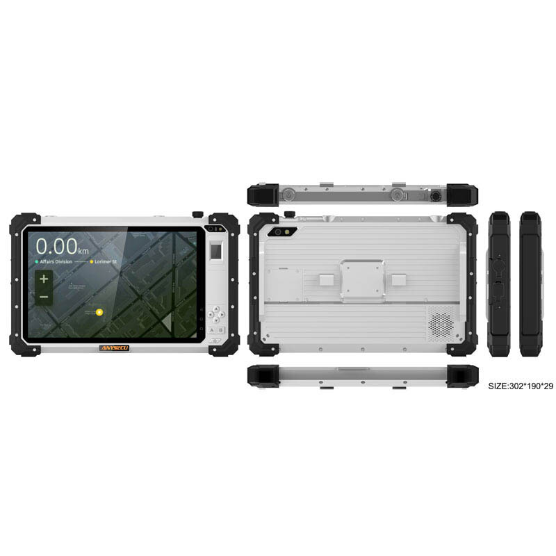 Anysec- tableta industrial resistente P5, dispositivo de 10 pulgadas, LTE, 4G, Android 9, IP68, 4 vatios, DMR + UHF/VHF (opcional), con GPS/desbloqueo de huellas dactilares