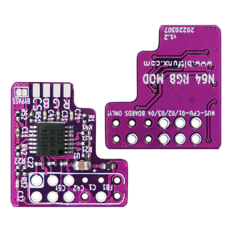 N64 NTSC 콘솔용 RGB MOD 및 RGB 케이블, RGB 모듈 칩, N64 NTSC 수정 RGB 출력 모듈