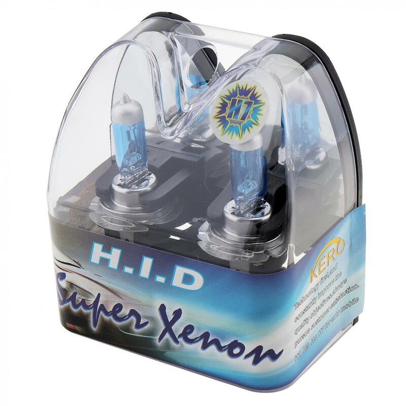 ハロゲン電球,自動車用ヘッドライト電球,高輝度,55W,6000K,12V,H7,2個