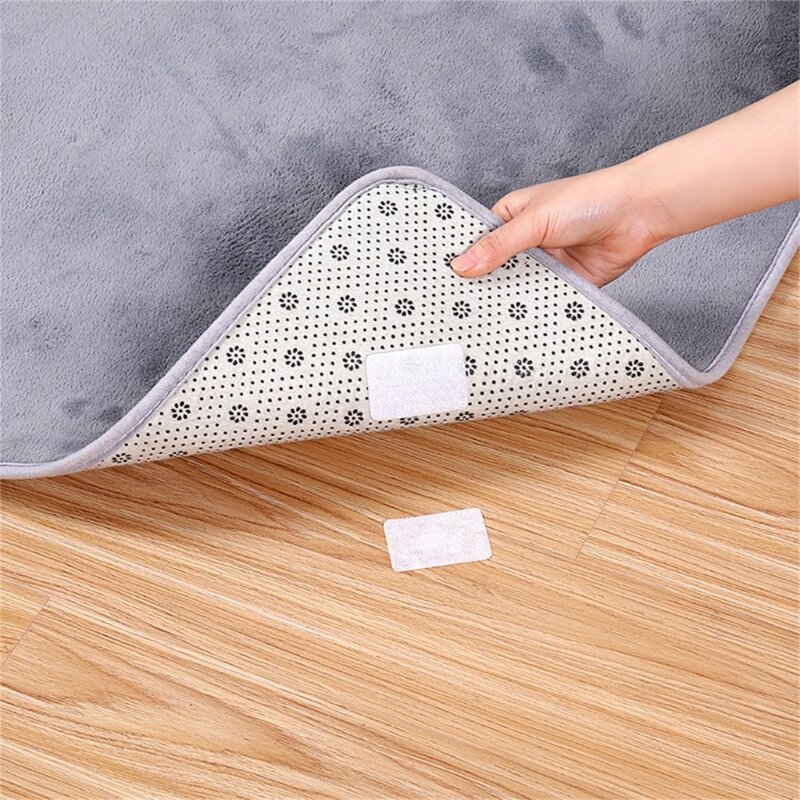 5x almofadas fita tapete pinça tapete adesivos dupla face tapete anti-skid adesivo quadrado manter o tapete no