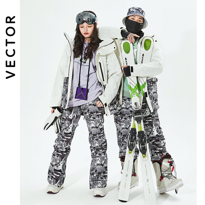 VECTOR – veste de Ski pour homme et femme, pantalon coupe-vent chaud, imperméable, pour Sports de plein air, Snowboard, hiver