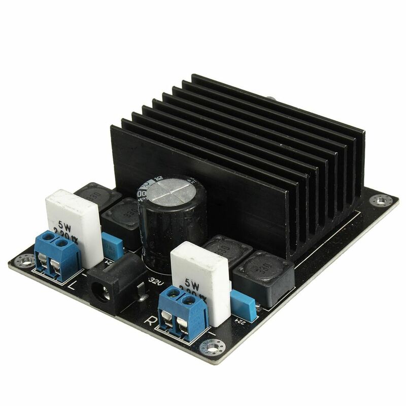 Amplificador classe D com Subwoofer, Módulo Board montado, DIY, 100W + 100W, TDA7498