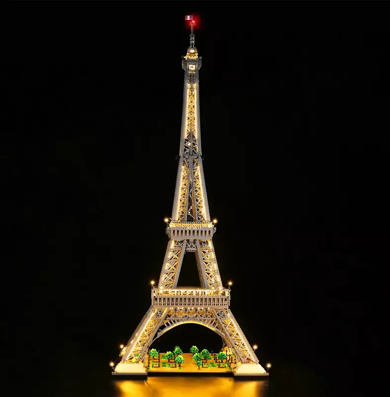 In-Stock New 1.5M Eiffel Tower 10307 10001pcs PARIS Tower Architecture Light Kit RC Version (NOT Include the Model) Only Lamp