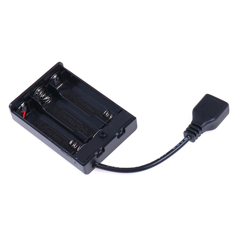 Practical 3*AA Battery Box With Usb Port For Building Block Led Light Kit With Switch Tool Parts New