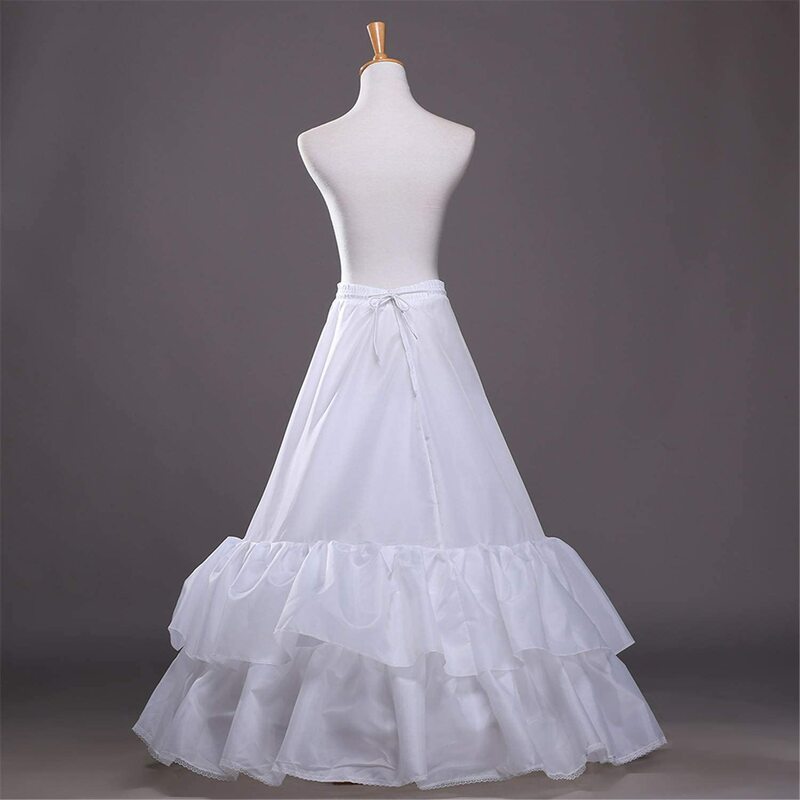 Plus Size Petticoats für Frauen Krinoline Petticoat Rüschen Schichten Ballkleid Half Slips Unterrock für die Hochzeit