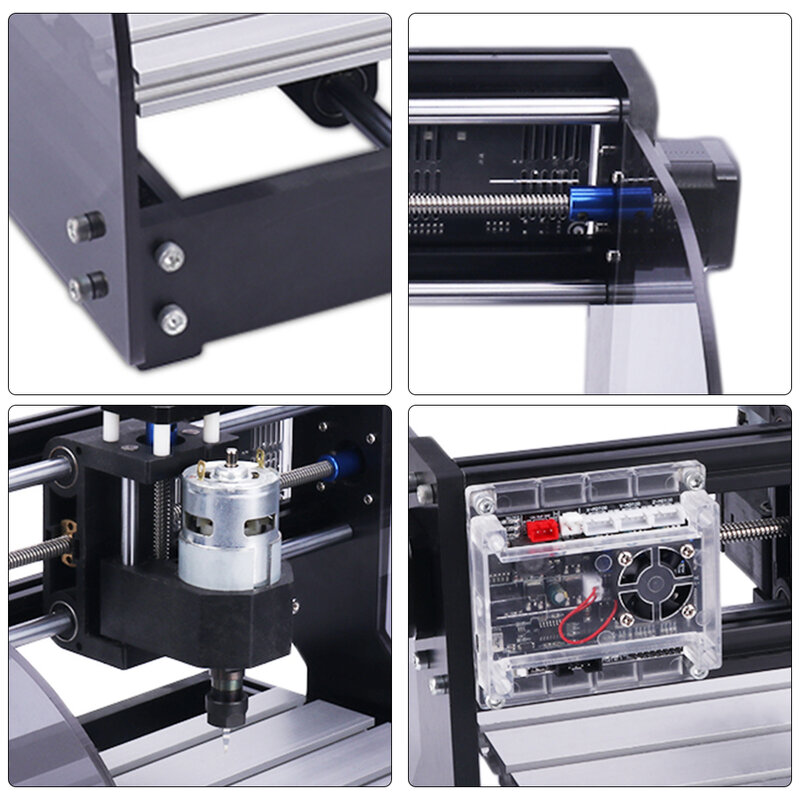 آلة النقش بالليزر CNC 3018 Pro Max ، آلة الطحن بالليزر ذات 3 محاور ، جهاز توجيه الخشب بالليزر PCB PVC الصغير CNC3018