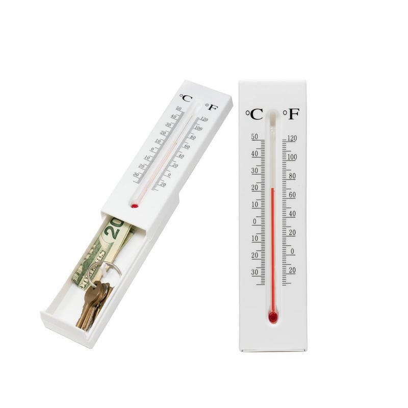 Креативный термометр, декоративный скрывающий ключ, скрывающий секретный отсек для хранения, уличный контейнер для монет, денег
