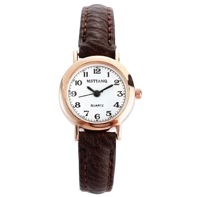 Wykwintny mały zegarek sukienka damska Retro skórzany zegarek damski marki kobieta moda Mini Design zegarek na rękę Часы
