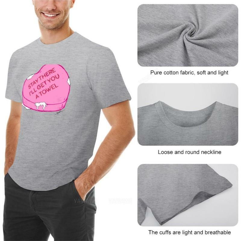 T-shirt kerah O untuk pria kaus tetap ada saya akan mendapatkan Anda handuk T-Shirt atasan blus kaus pria