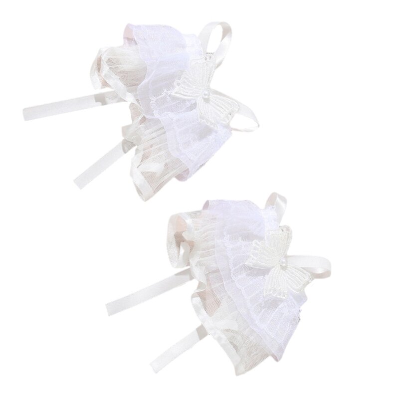 Kids Wrist Cuffs with Detachable Flared Sleeve Ruffled for Winter Autumn