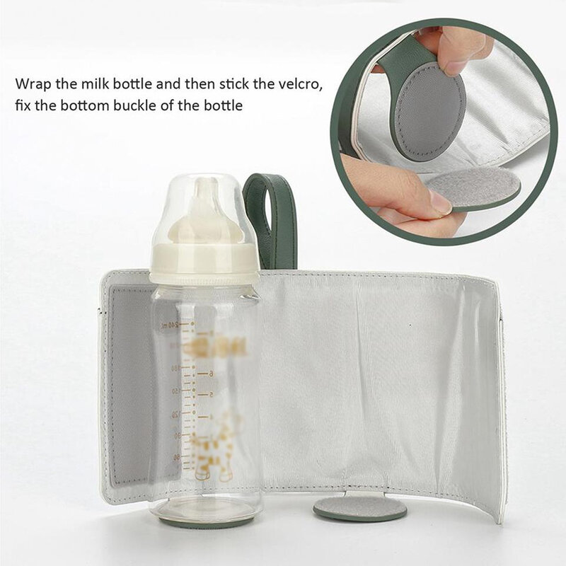 Milk Bottle Warmer Cover Travel Milk Heating Tool Electric Nursing Bottles Heater Thermal Bag Holder Insulated  Holding Bags