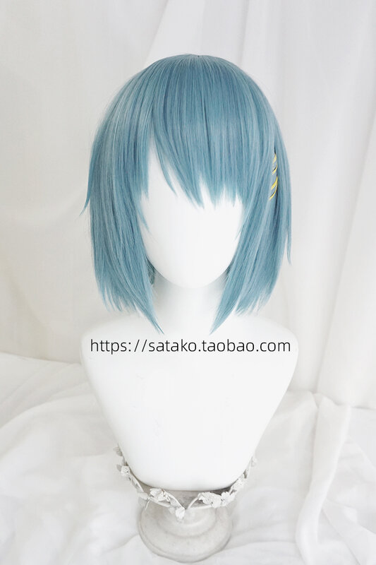AOI-top de cuero cabelludo para niña, peluca pequeña redonda, Miki, Sayaka, Sayaka, tiara cos