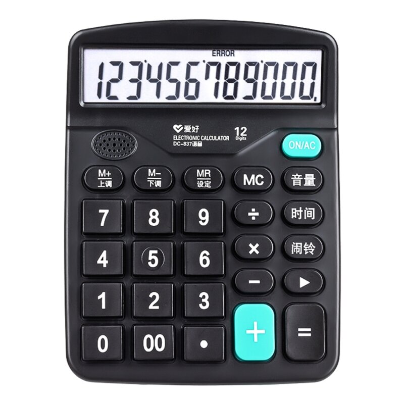 Calcolatrici da tavolo Calcolatrice elettronica da ufficio con ampio display a 12 cifre