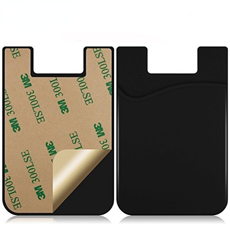Adhesivo de bolsillo de crédito para hombres y mujeres, soporte para teléfono móvil, soporte para tarjeta de identificación, funda delgada, pegatina de moda, envío directo
