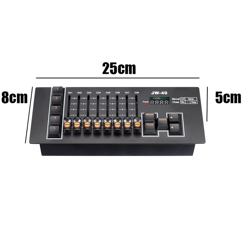 Mini MA Key Controller com Bateria Botão Iluminação, Descanso De Mão Console, Trabalho Fácil, Iluminação Do Palco, Luz Em Movimento, DMX 512, 40 Canais