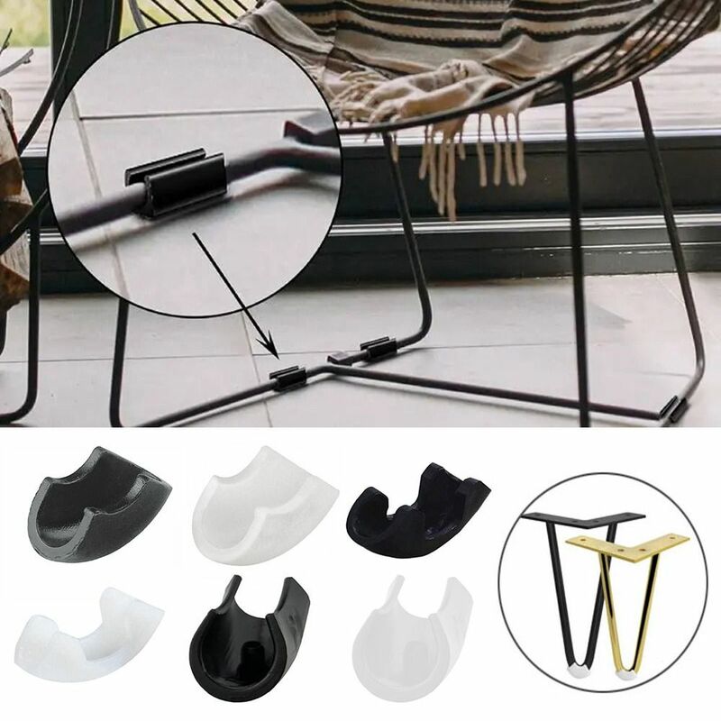 U Shaped Chair Leg Pads Covers Useful Bumper Damper U-type Tube Mat Table Chair Leg Accessories Furniture Foot Accessories